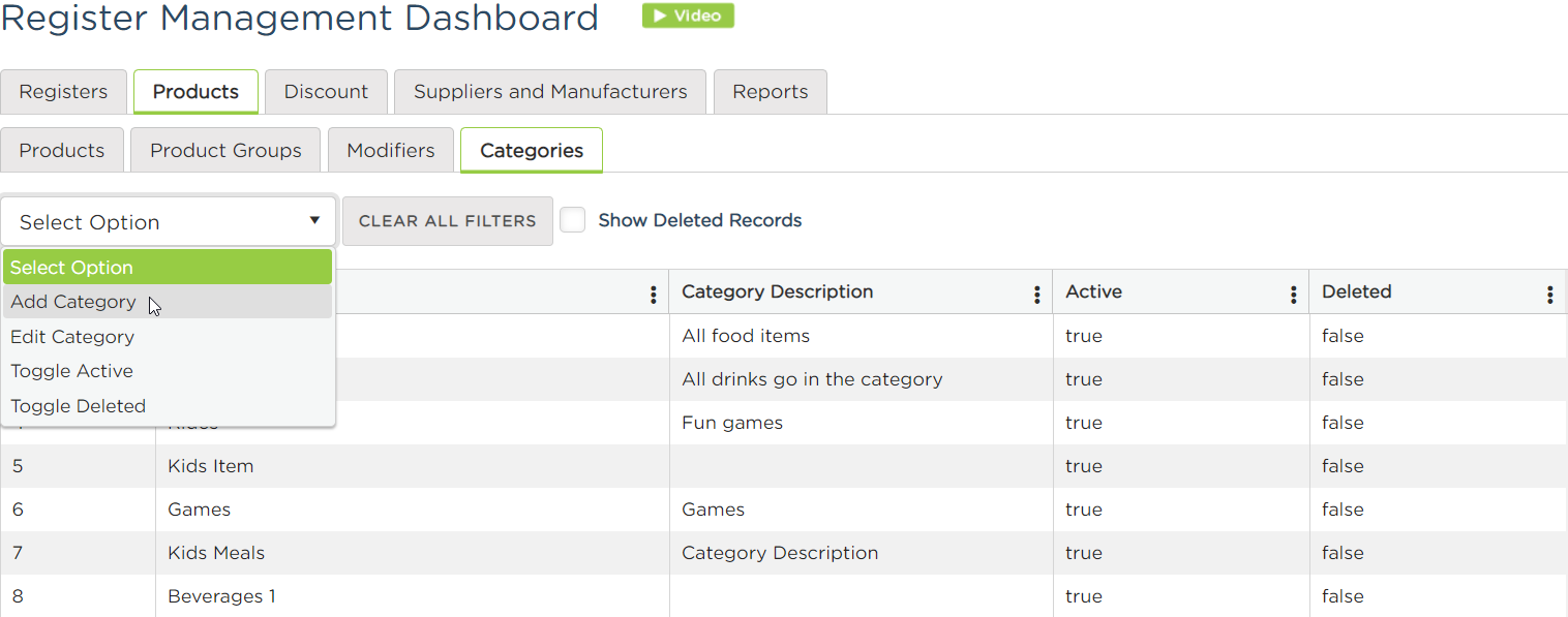 Creating/Editing Categories – Aluvii